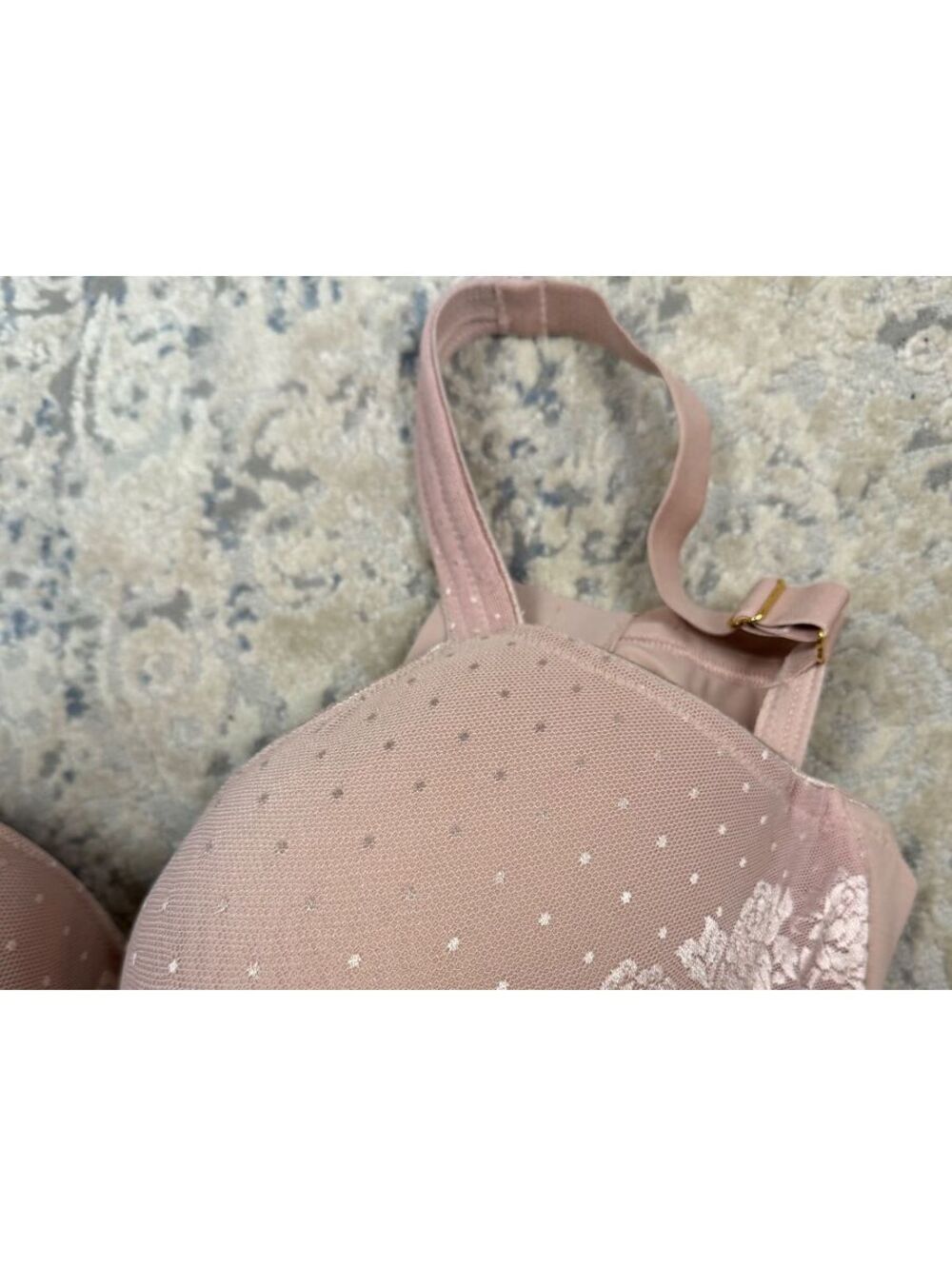 Soma Intimates Stunning Support Full Coverage Underwire Bra-Pink/Beige Sz 38G - Picture 8 of 8
